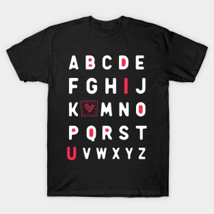 ABCD I Love You T-Shirt